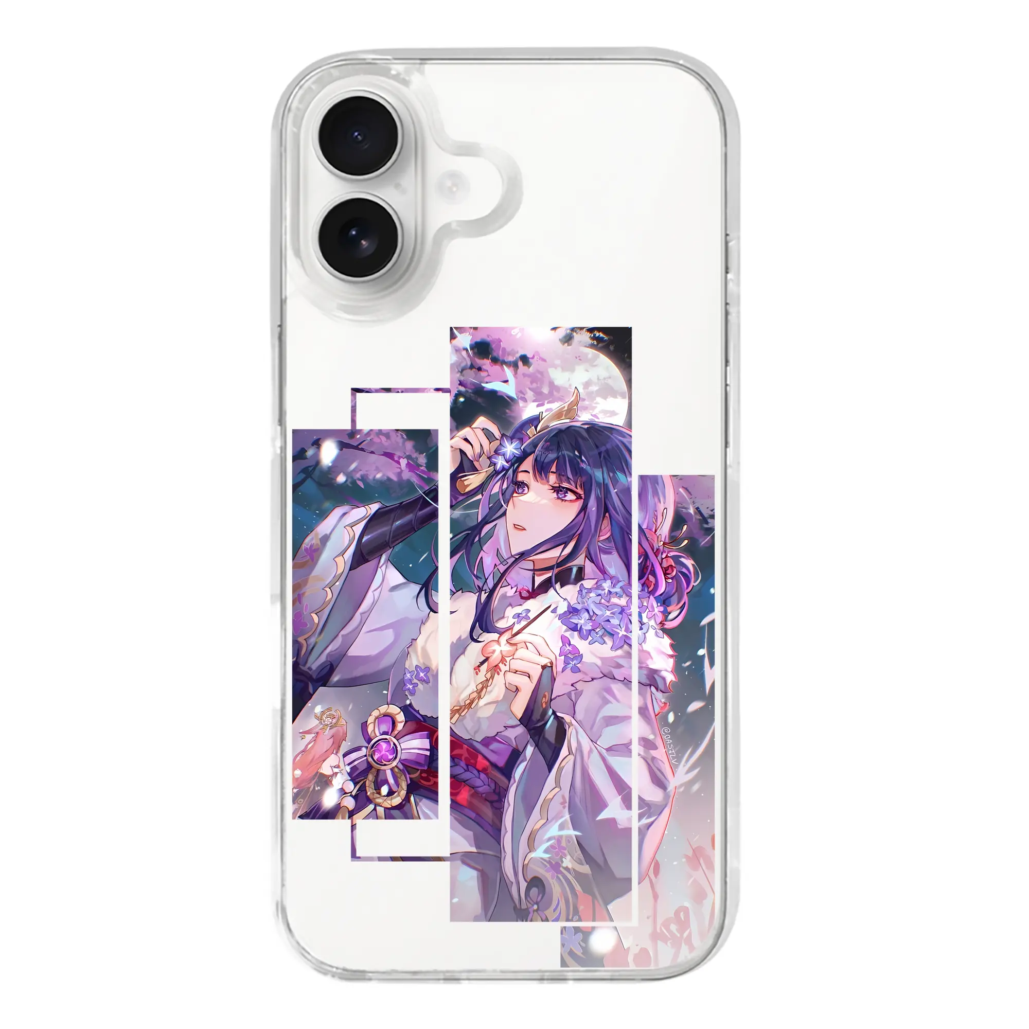 原 神 グッズ 雷電将軍 - iPhone 17シリーズ 透明スマホケース – 薄型・耐衝撃・精密フィット保護カバー